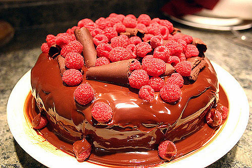Raspberry, Cake, Chocolate