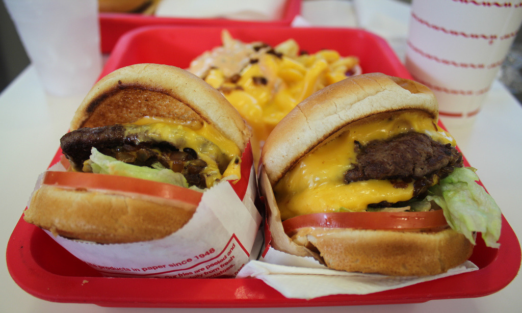 Burgers at In-n-Out (by j.crew)
