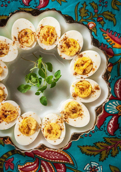 Hard-Cooked Eggs with Cumin, Coarse Salt, and Cayenne Gourmet