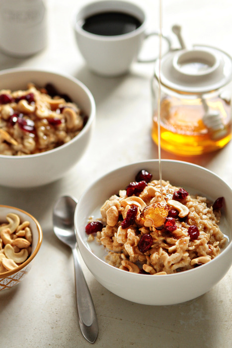 Homemade Oatmeal with Cashews and Honey My Baking Addiction