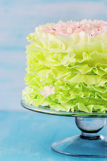 Vegan birthday cake by locrifa on Flickr.