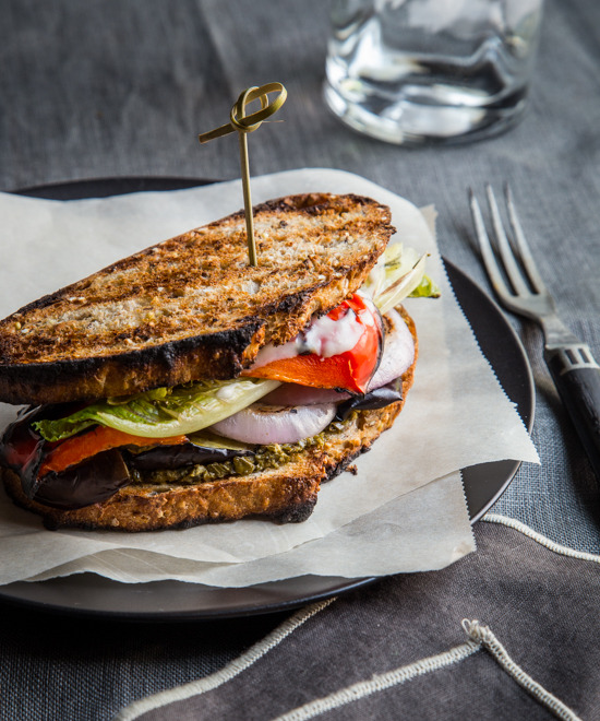 Grilled Vegetable Sandwichwith recipe (link)