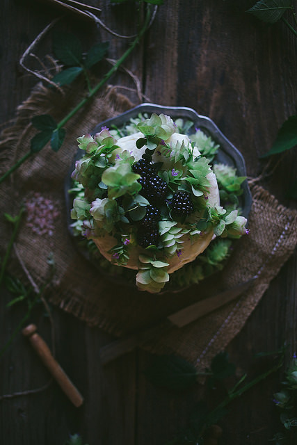 Oregano Honey Cake With Blackberry Buttercream + A Cookbook by Eva Kosmas Flores on Flickr.