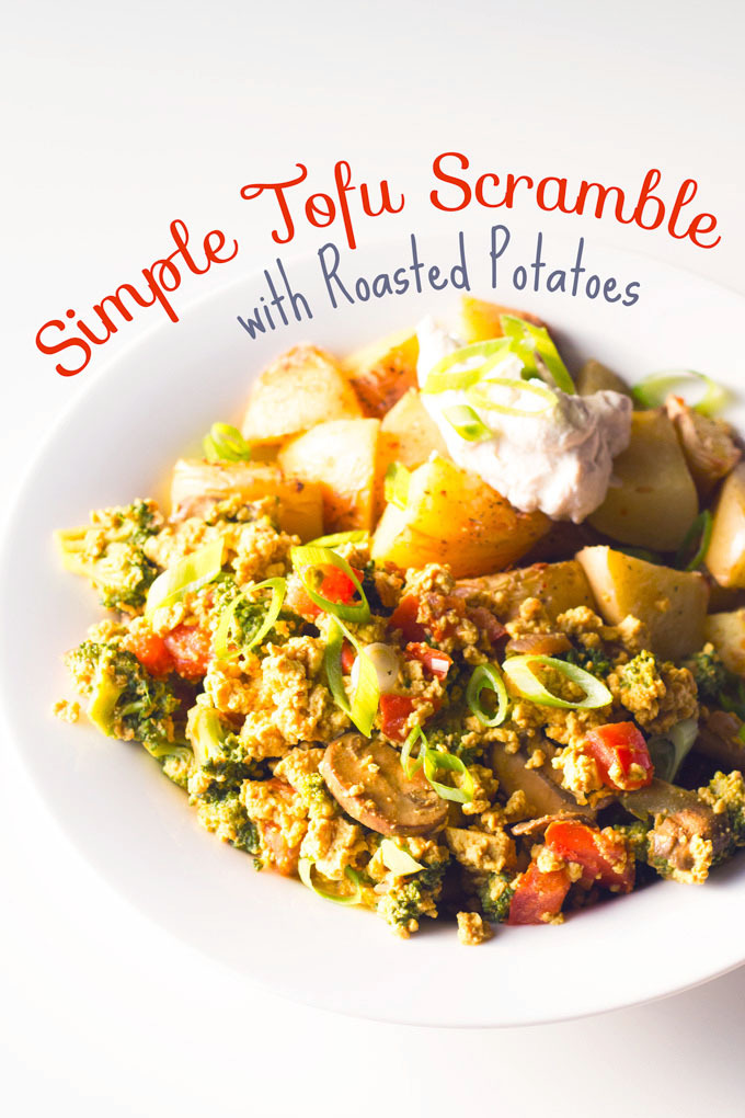 (via Simple Tofu Scramble with Roasted Potatoes Eat Within Your Means)