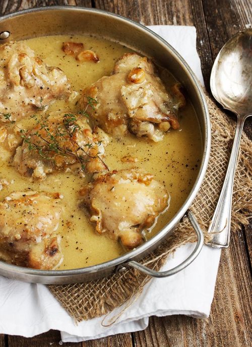 Rustic Chicken with Garlic GravySource