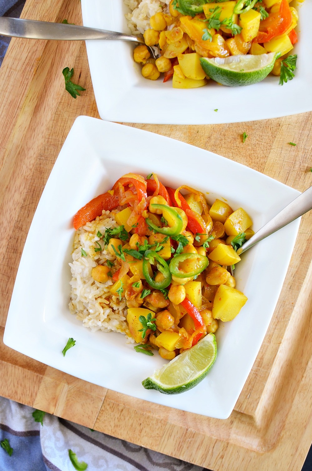 Easy yellow curry bowls / Recipe